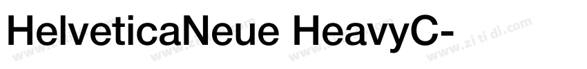 HelveticaNeue HeavyC字体转换